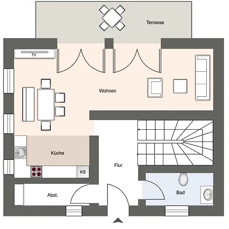 Reetdachhaus Vesterhav بيت للعطل *